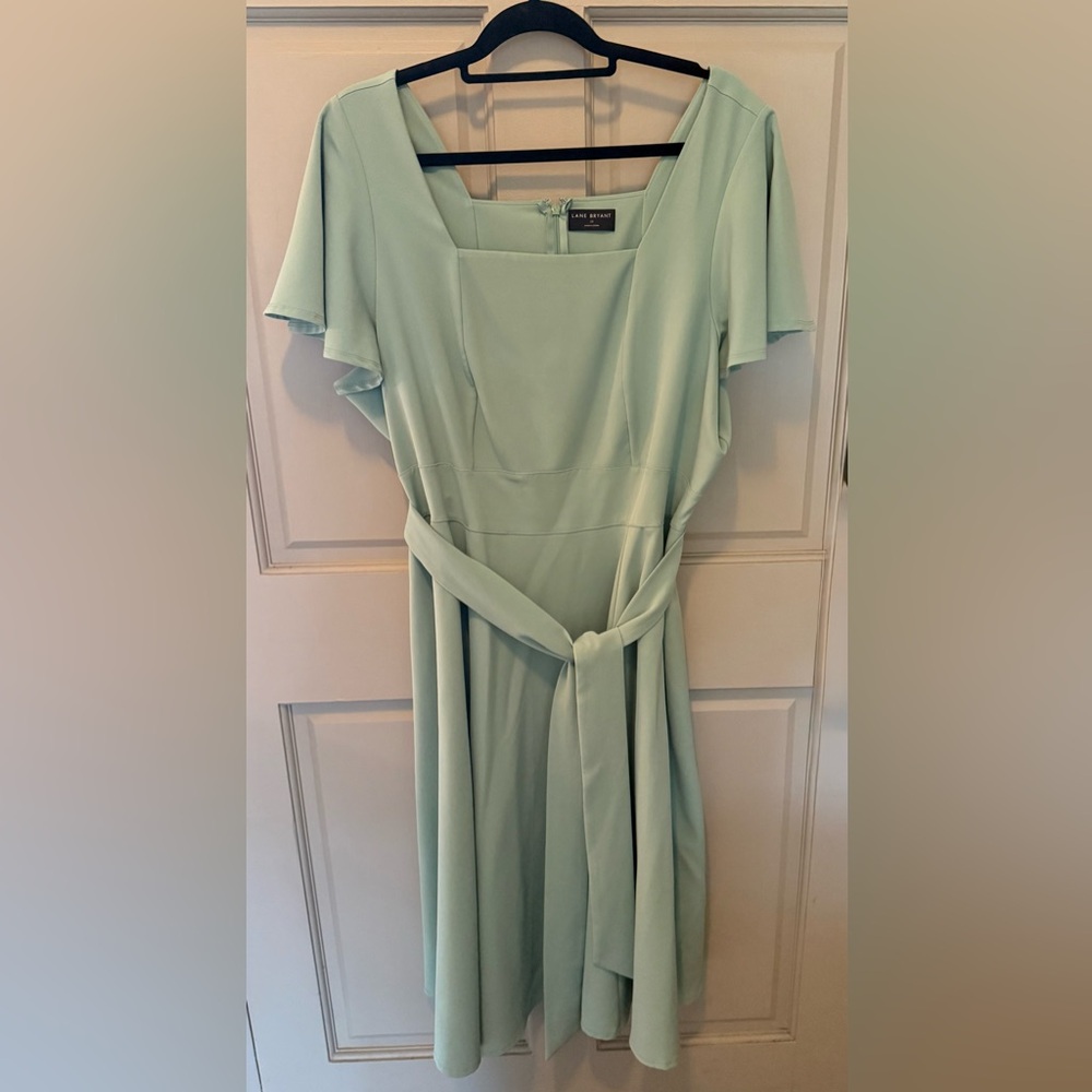 Lane Bryant Pastel Green Midi Dress - Picture 2 of 4